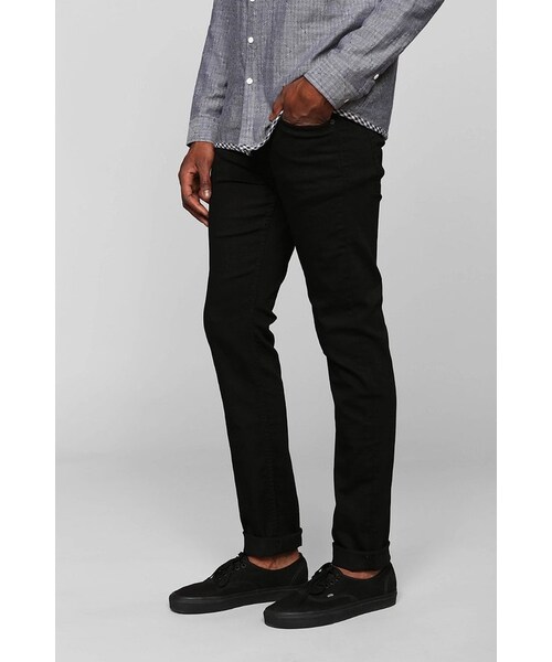URBAN OUTFITTERS(アーバンアウトフィッターズ)の「Williamsburg Garment Company South 4th Street Black Skinny Jean(デニムパンツ・メンズ・BLACK・31/36/30/32/29/33/28/38/34)」の3枚目の写真