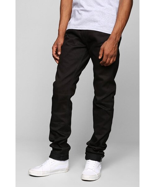 Big John(ビッグジョン)の「Big John Tapered Kuro2 Selvedge Skinny Jean(デニムパンツ・メンズ・BLACK・30)」の2枚目の写真