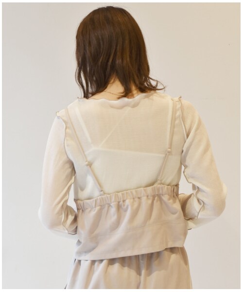wcloset ビスチェ w closet（ダブルクローゼット）の「キャミビスチェ+イージー
