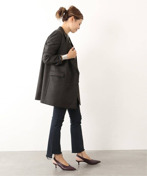 即完売品✨ドゥーズィエムクラス　リネン　relax ジャケット　ダブル　グレー ドゥーズィエムクラス 22SS relax JK リネンダブルブレスト