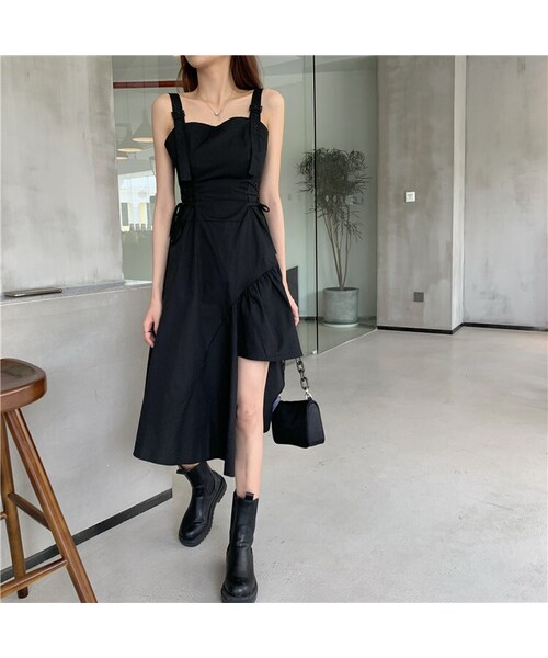 no brand（ノーブランド）の「ワンピース アシンメトリー 不規則