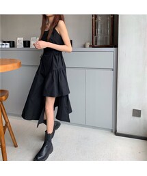 no brand（ノーブランド）の「ワンピース アシンメトリー 不規則