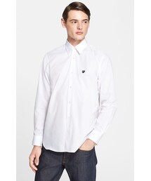 COMME des GARCONS | Comme des Garçons Woven Shirt with Heart Appliqué(シャツ/ブラウス)