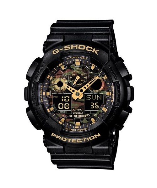 G-SHOCK（ジーショック）の「G-Shock XL Camouflage Pattern Ana-Digi Watch, 55mm x 51mm（アナログ腕時計・Black/ Camo）」の3枚目の写真