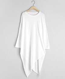 DHOLIC | ダイアゴナルロングTシャツ(Tシャツ/カットソー)