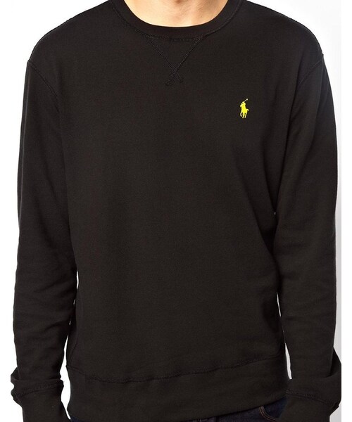 POLO RALPH LAUREN（ポロ ラルフ ローレン）の「Polo Ralph Lauren Sweat In Cotton Pique（スウェット・black・XXL-Chest 44-46"）」の2枚目の写真