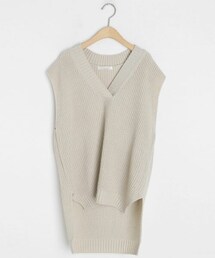 DHOLIC | アンバランスロングベスト(ベスト)