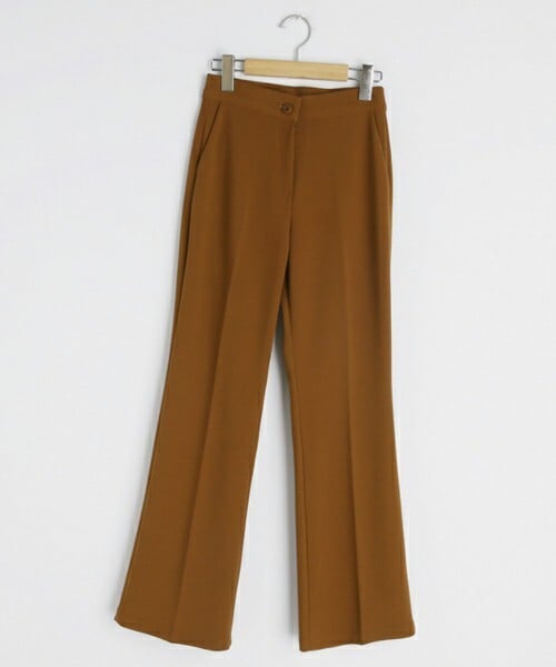 DHOLIC（ディーホリック）の「ブーツカットスラックスパンツ（スラックス・レディース・グリーン/ブラウン/ピンク/ブラック・S/M/L）」の3枚目の写真