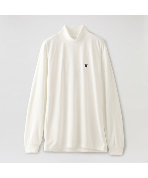 Needles(ニードルス)の「【Needles】WOMEN L/S MOCK NECK TEE POLY JERSEY HM247(その他トップス・レディース・ホワイト/パープル・SS)」の1枚目の写真
