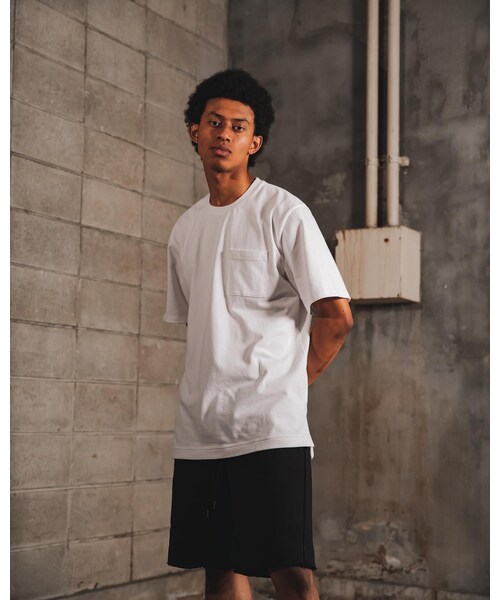 RE:LORE（リロア）の「Box Pocket Side Slit Tee White　20S-101（Tシャツ/カットソー・メンズ・その他）」の2枚目の写真