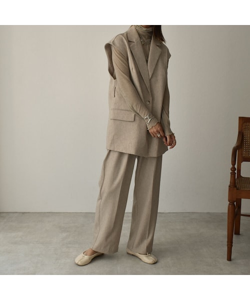 Lavish Gate（ラヴィッシュゲート）の「nh-tops-02188  　シアーメローパイピングタートル プルオーバー　グレージュ（Tシャツ/カットソー・レディース・その他）」の7枚目の写真