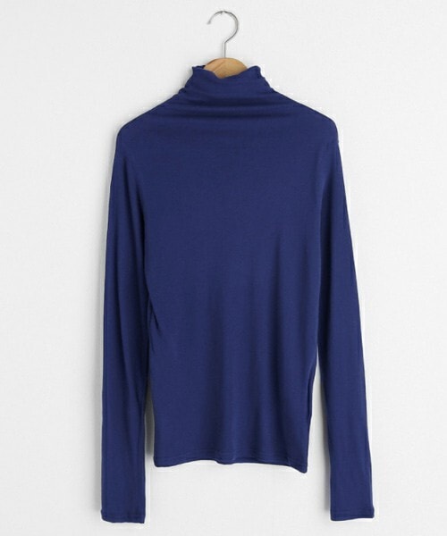 DHOLIC(ディーホリック)の「ハイネックスリムTシャツ(Tシャツ/カットソー・レディース・ホワイト/ブラック/イエロー/ピンク/ブルー/グリーン・FREE)」の4枚目の写真