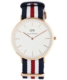 Daniel Wellington | Daniel Wellington Canterbury Rose Gold Canvas Strap Watch(アナログ腕時計)