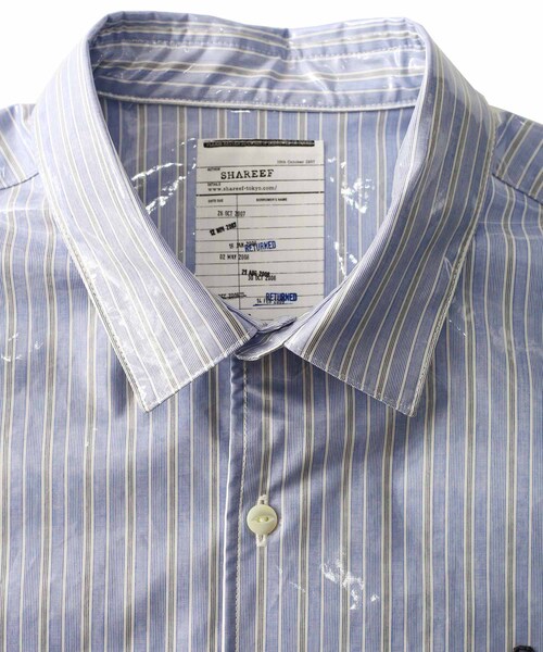 SHAREEF（シャリーフ）の「LAMINATE STRIPE L/S SHIRTS（）」 - WEAR