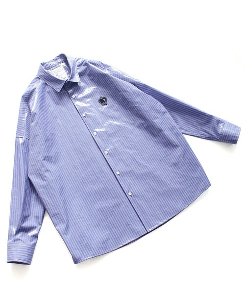 SHAREEF（シャリーフ）の「LAMINATE STRIPE L/S SHIRTS（）」 - WEAR