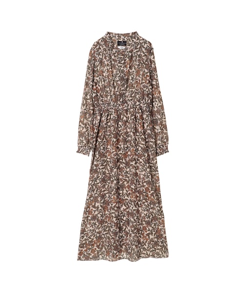 koe（コエ）の「フランスのdeveaux社プリントマキシワンピース（その他・ブラック/ベージュ/グリーン・F）」の19枚目の写真