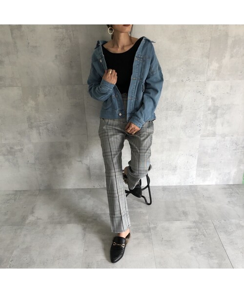 copine（コピン）の「再入荷！大人な抜け感ゆるデニムジャケット(2color)（デニムジャケット・レディース・その他）」の9枚目の写真