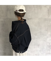 copine | 再入荷！大人な抜け感ゆるデニムジャケット(2color)(デニムジャケット)