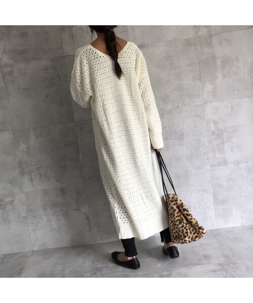 copine（コピン）の「ざっくりルーズニットワンピース(4color)（ワンピース・レディース・その他）」の9枚目の写真