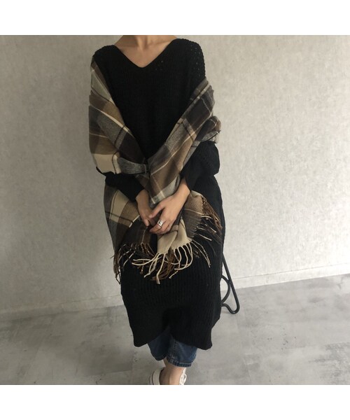 copine（コピン）の「ざっくりルーズニットワンピース(4color)（ワンピース・レディース・その他）」の4枚目の写真