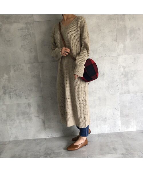 copine（コピン）の「ざっくりルーズニットワンピース(4color)（ワンピース・レディース・その他）」の14枚目の写真