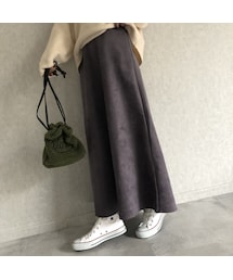 copine | 大人なマット質感！スエードロングスカート(3color)【クリックポスト対象商品】(スカート)