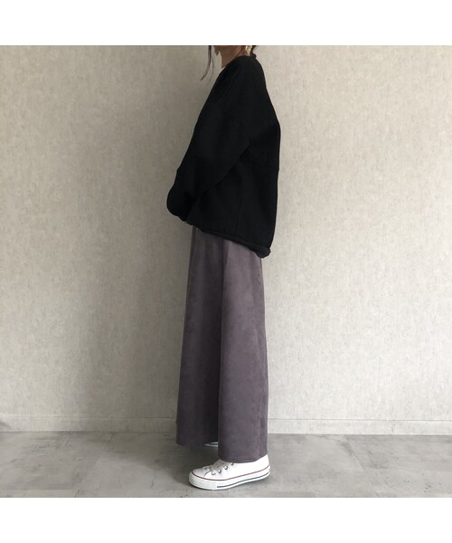 copine(コピン)の「大人なマット質感!スエードロングスカート(3color)【クリックポスト対象商品】(スカート・レディース・その他)」の5枚目の写真