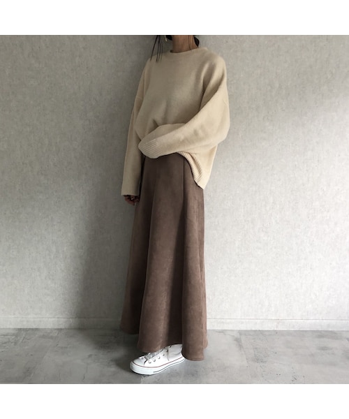 copine(コピン)の「大人なマット質感!スエードロングスカート(3color)【クリックポスト対象商品】(スカート・レディース・その他)」の9枚目の写真
