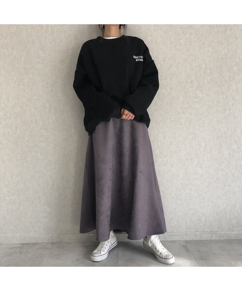 copine(コピン)の「大人なマット質感!スエードロングスカート(3color)【クリックポスト対象商品】(スカート・レディース・その他)」の4枚目の写真