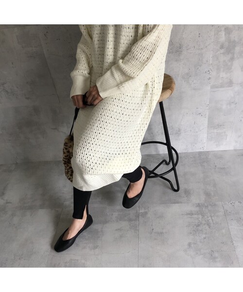 copine（コピン）の「レイヤードスタイルに！裾スリットリブレギンス(4color)【クリックポスト対象商品】（レギンス/スパッツ・レディース・その他）」の13枚目の写真