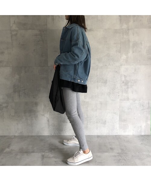 copine（コピン）の「レイヤードスタイルに！裾スリットリブレギンス(4color)【クリックポスト対象商品】（レギンス/スパッツ・レディース・その他）」の4枚目の写真