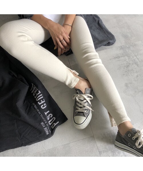 copine（コピン）の「レイヤードスタイルに！裾スリットリブレギンス(4color)【クリックポスト対象商品】（レギンス/スパッツ・レディース・その他）」の8枚目の写真