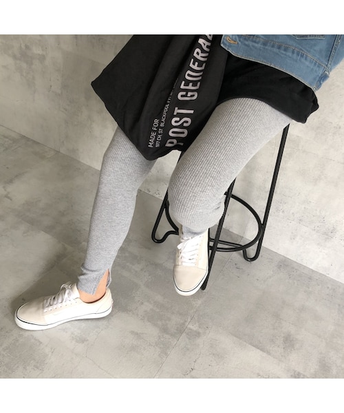 copine（コピン）の「レイヤードスタイルに！裾スリットリブレギンス(4color)【クリックポスト対象商品】（レギンス/スパッツ・レディース・その他）」の2枚目の写真