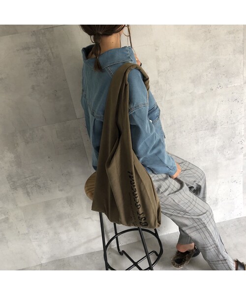 copine（コピン）の「POST GENERALロゴショッパーバッグ(大)（2color)【クリックポスト対象商品】（エコバッグ/サブバッグ・レディース・その他）」の12枚目の写真