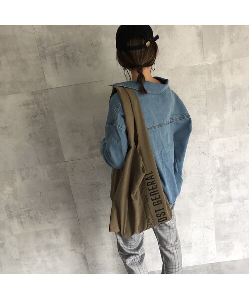 copine（コピン）の「POST GENERALロゴショッパーバッグ(大)（2color)【クリックポスト対象商品】（エコバッグ/サブバッグ・レディース・その他）」の13枚目の写真