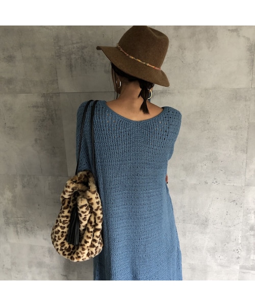 copine（コピン）の「11月16日再入荷！秋冬定番レオパード柄！巾着ファー2WAYバッグ【クリックポスト対象商品】（ショルダーバッグ・レディース・その他）」の5枚目の写真