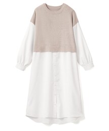 GRL | ニットドッキングシャツワンピース(シャツワンピース)