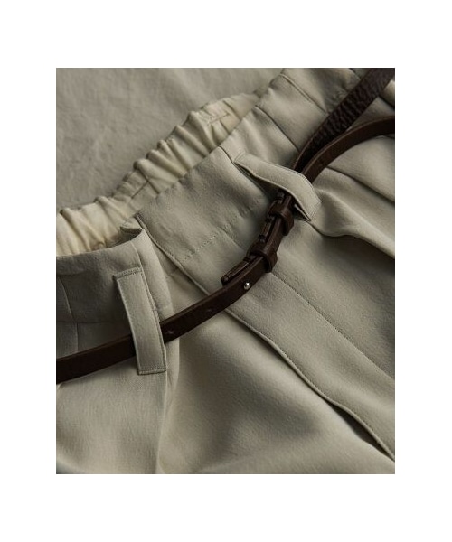 LIDNM（リドム）の「LONG NARROW LEATHER BELT（ベルト・メンズ・ブラック/ブラウン・F）」の2枚目の写真