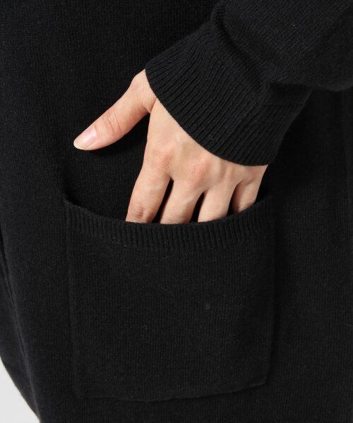 LEPSIM(レプシィム)の「12GミドルVカーデ(トップス・レディース・ブラック/トップグレー/カーキ/ダークネイビー・M/L)」の13枚目の写真