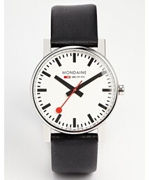 MONDAINE | Mondaine Quartz Large Evo Leather Strap Watch(アナログ腕時計)