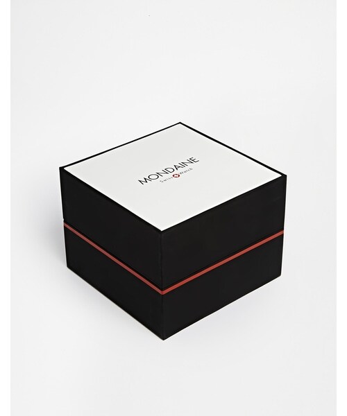 MONDAINE（モンディーン）の「Mondaine Quartz Large Evo Leather Strap Watch（アナログ腕時計・black）」の2枚目の写真