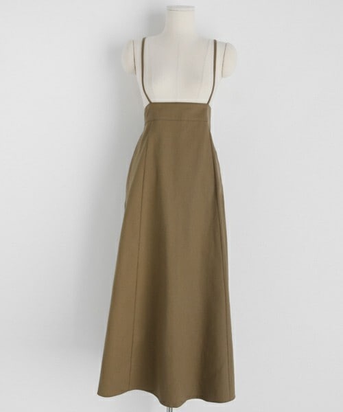 DHOLIC（ディーホリック）の「ストリングフレアワンピース（ワンピース・レディース・イエロー/グリーン/ブラウン・FREE）」の2枚目の写真