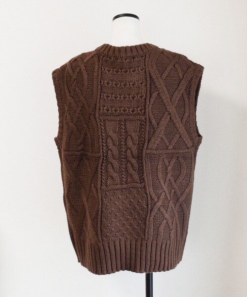 no brand（ノーブランド）の「ケーブルアランニットベスト（ベスト・レディース・その他）」の15枚目の写真
