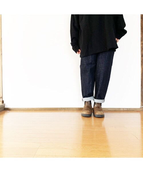 Kafika（カフィカ）の「＊ユニセックス＊KAFIKA-カフィカ-ワイドテーパードデニムパンツ（デニムパンツ・メンズ・その他）」の2枚目の写真