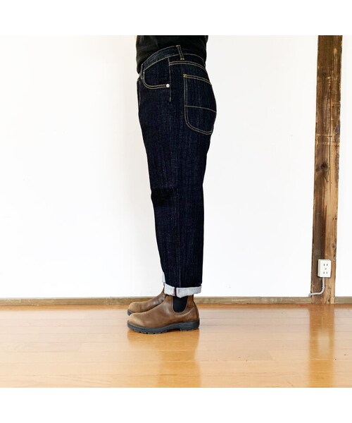 Kafika（カフィカ）の「＊ユニセックス＊KAFIKA-カフィカ-ワイドテーパードデニムパンツ（デニムパンツ・メンズ・その他）」の4枚目の写真