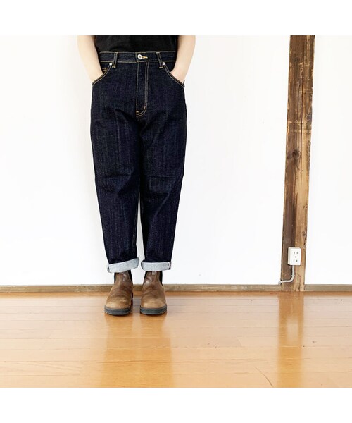 Kafika（カフィカ）の「＊ユニセックス＊KAFIKA-カフィカ-ワイドテーパードデニムパンツ（デニムパンツ・メンズ・その他）」の3枚目の写真