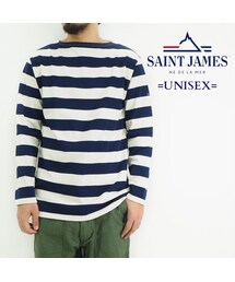 SAINT JAMES | OUESSANT "WIDE BORDER" [ECRU/MARIN(NTNY)](Tシャツ/カットソー)