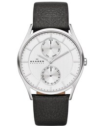 SKAGEN | Skagen 'Holst' Multifunction Leather Strap Watch, 40mm(アナログ腕時計)