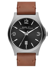 Marc by Marc Jacobs | MARC BY MARC JACOBS 'Danny' Round Leather Strap Watch, 43mm(アナログ腕時計)