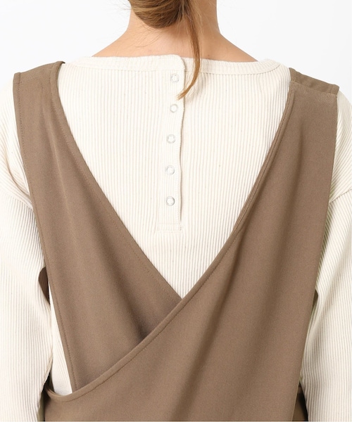 B.C STOCK（ベーセーストック）の「バッククロスジャンスカ◆（ワンピース/ドレス・ブラック/フリー/在庫あり）」の15枚目の写真